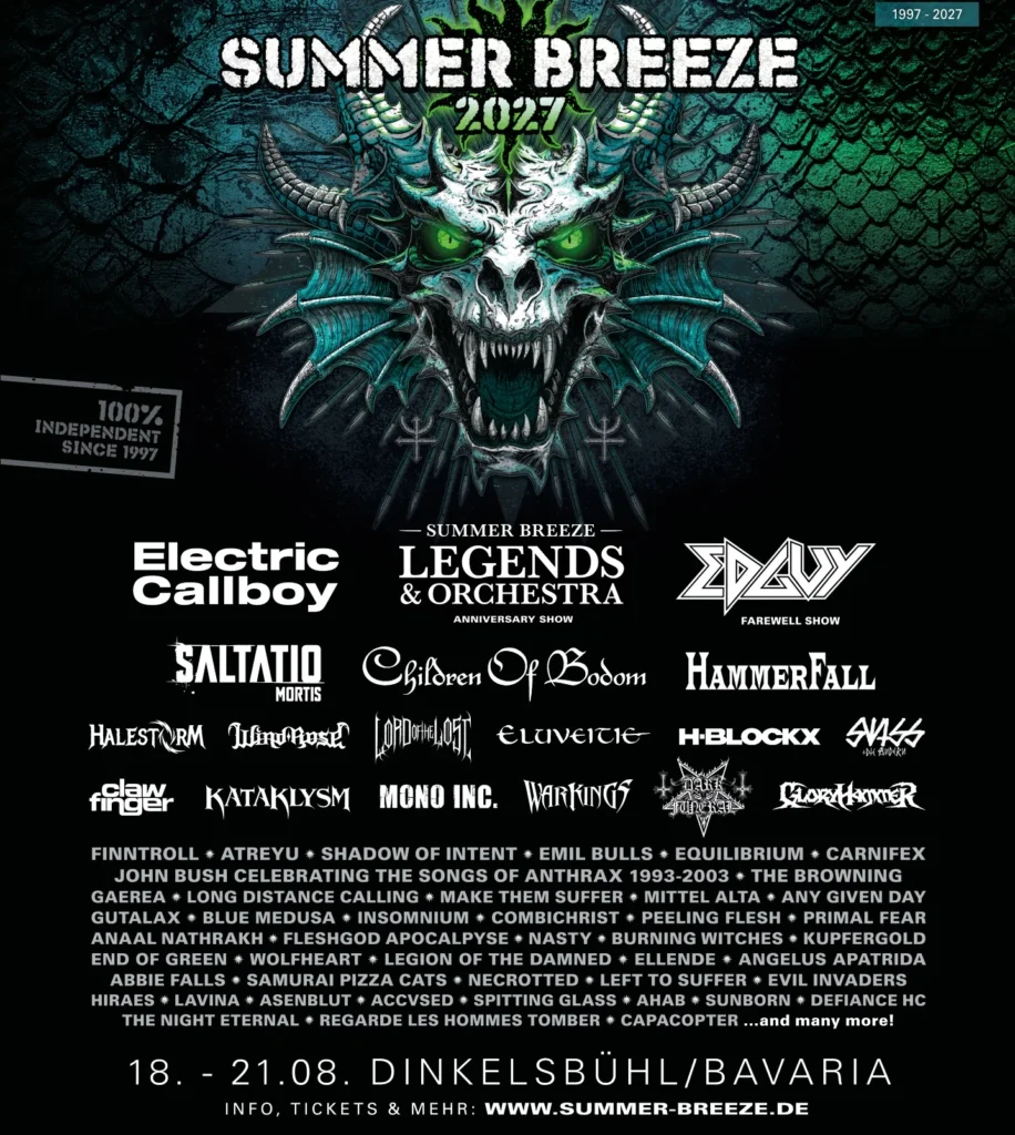 Summer Breeze 2027 ogłasza pierwsze gwiazdy i bije rekordy sprzedaży